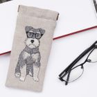 Embroidered Dog Glasses Cases